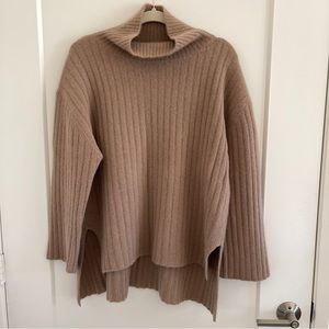 SNIDEL mohair sweater in camel color